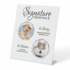 Signature Cocktails Pet Photo Dog Wedding Bar