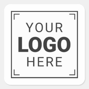 Signature Company Logo Square Sticker