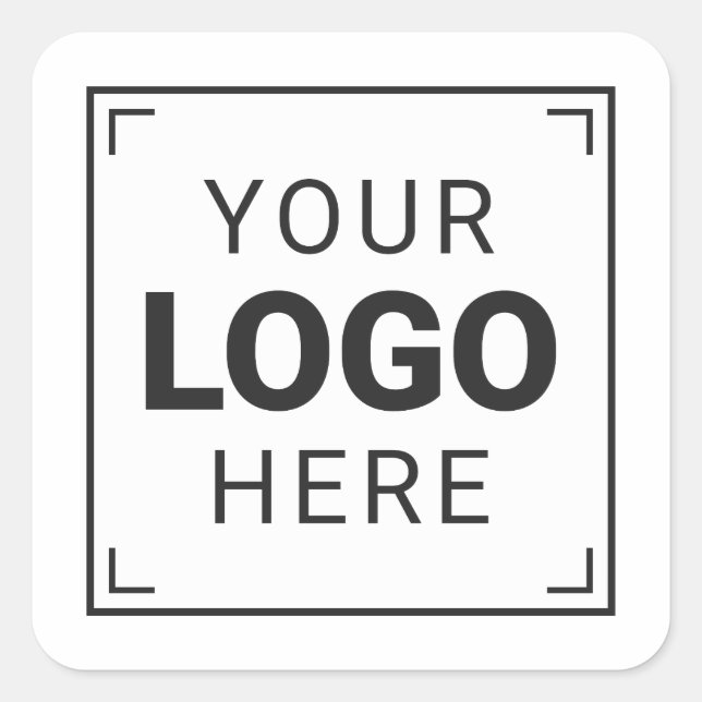 Signature Company Logo Square Sticker (Front)