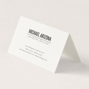 Signature Cream Minimalist Simple Plain  Business Card