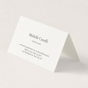 Signature Cream Professional Unique Classical Business Card