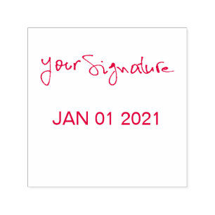 Signature Date Custom Self-inking Stamp