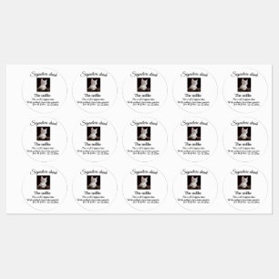 Signature drink add pet photo name date year text