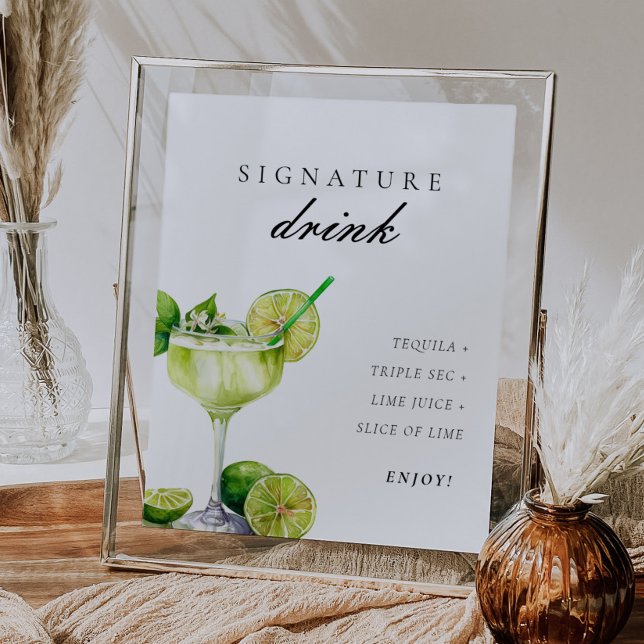 Signature Drink Margarita Bridal Fiesta Sign (Creator Uploaded)