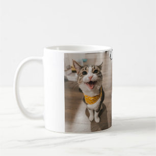 Signature drink scan QR code add pet photo name Coffee Mug