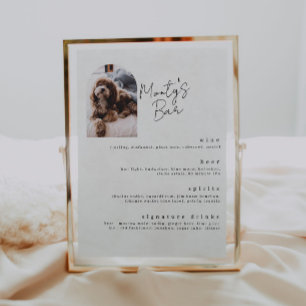 Signature Drinks Pet Bar Menu Poster