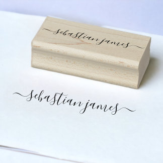 Signature Elegant Personalised Rubber Stamp