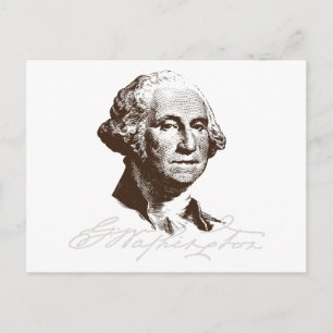 Signature George Washington Postcard