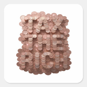 Signature Gold TAY THE ROI Sticker Print