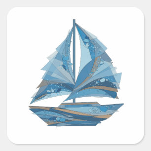 Signature Grey ICE BREAKER Vinyl Style Square Sticker