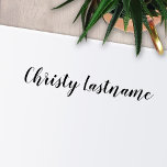 Signature - Handwritten Script Font 1 Line Text Self-inking Stamp<br><div class="desc">Add your name for a whimsical yet professional way to sign your name.</div>