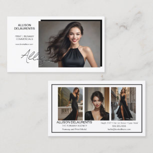 Signature Model Business Card   Mini Comp Cards