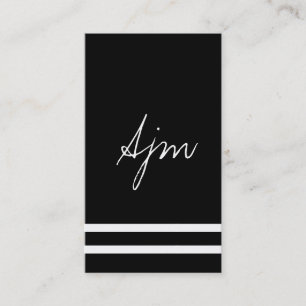 Signature Monogram 2 / Bokeh Business Card