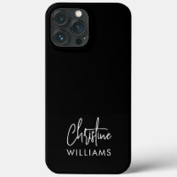 Signature Monogram Handwritten Script Black