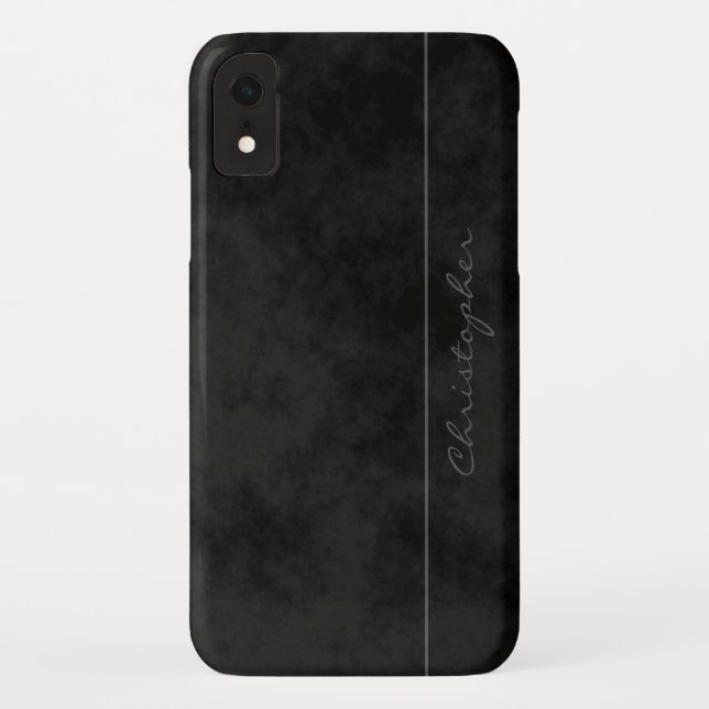 Signature Mottled Black Handsome Case-Mate iPhone Case (Back)