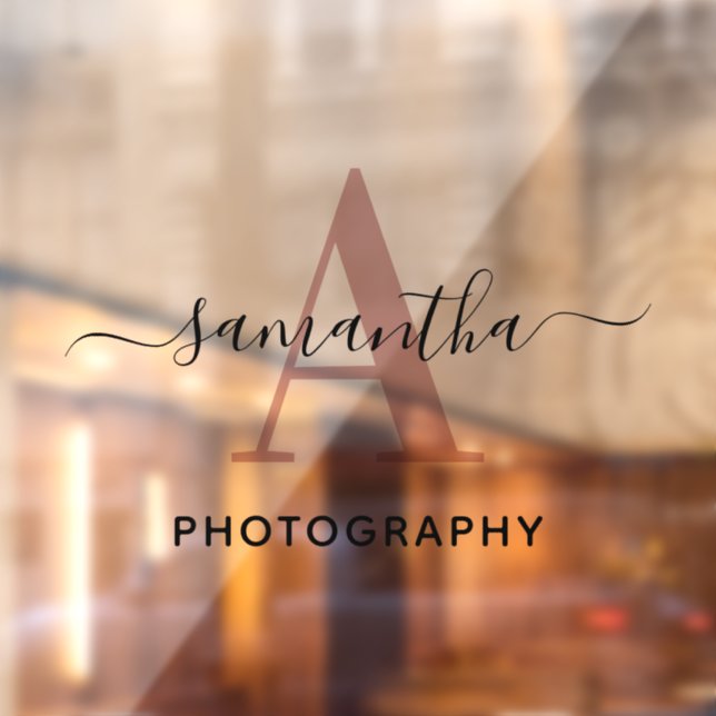 Signature Name Rose Gold Monogram Logo (Sheet 2)