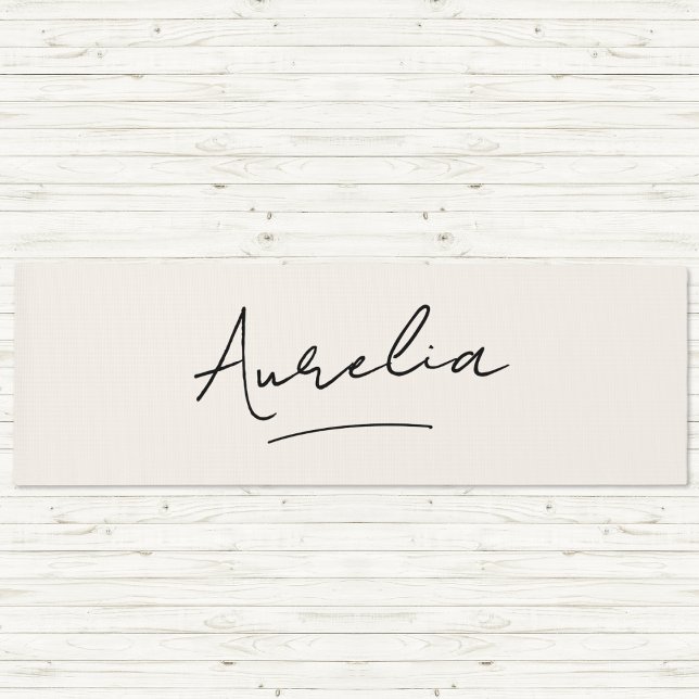 Signature Name Simple Minimal Modern Yoga Mat (Creator Uploaded)