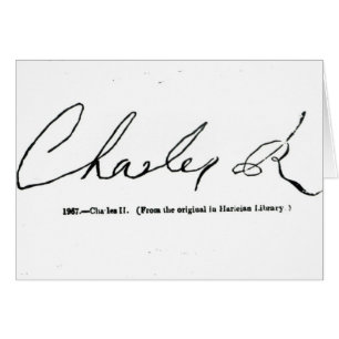 Signature of Charles II