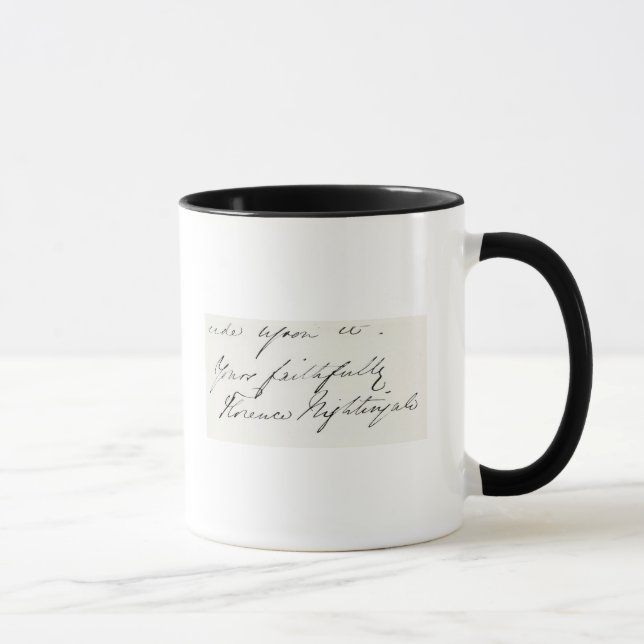 Signature of Florence Nightingale Mug (Right)