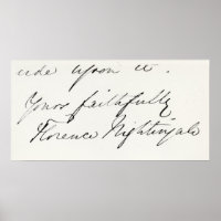 Signature of Florence Nightingale