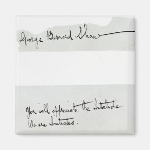 Signature of George Bernard Shaw Magnet