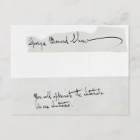 Signature of George Bernard Shaw