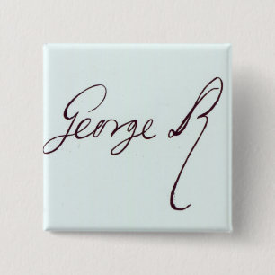 Signature of George II 15 Cm Square Badge
