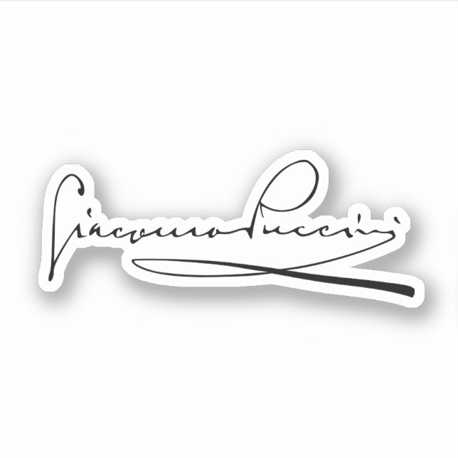Signature of Giacomo Puccini (Front)