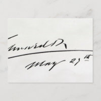 Signature of King Edward VII, May 29th 1906