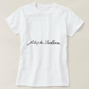 Signature of Musician Ludwig van Beethoven T-Shirt