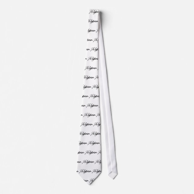Signature of U.S. President Thomas Jefferson Tie (Front)
