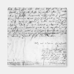 Signature of William Shakespeare , 1616 Magnet