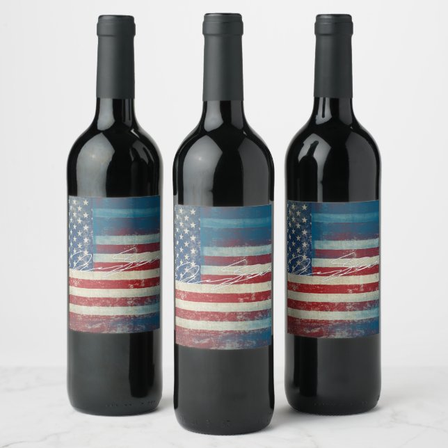 Signature Paper Plates Wine Label (Bottles)