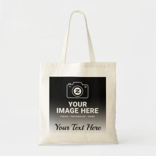 Signature Photo and Custom Message Tote Bag
