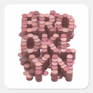 Signature Pink Abstract Craft Sticker