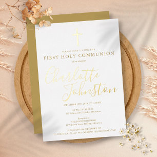 Signature Script Gold First Holy Communion