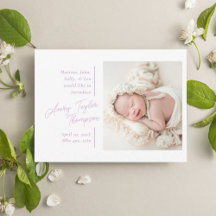 Signature Script Photo Modern Baby Birth