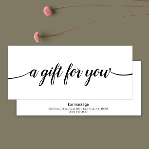 Signature Script Salon Spa Gift Certificate