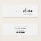 Signature  Script Stud Earring  Display Card