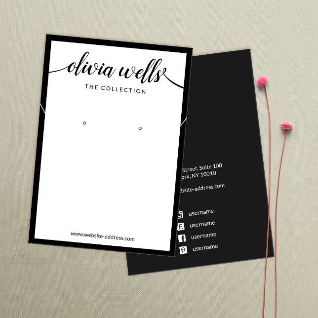 Signature Script White Earring Necklace Display (Creator Uploaded)