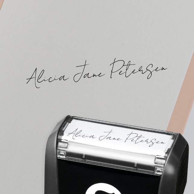 Signature script your name personalized self-inking stamp (Creator Uploaded)