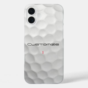 Signature Series 1 Personalised Golf Ball Gifts iPhone 16 Plus Case