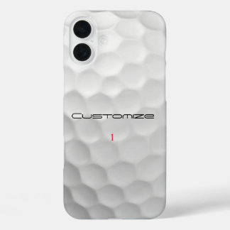 Signature Series 1 Personalised Golf Ball Gifts iPhone 16 Plus Case