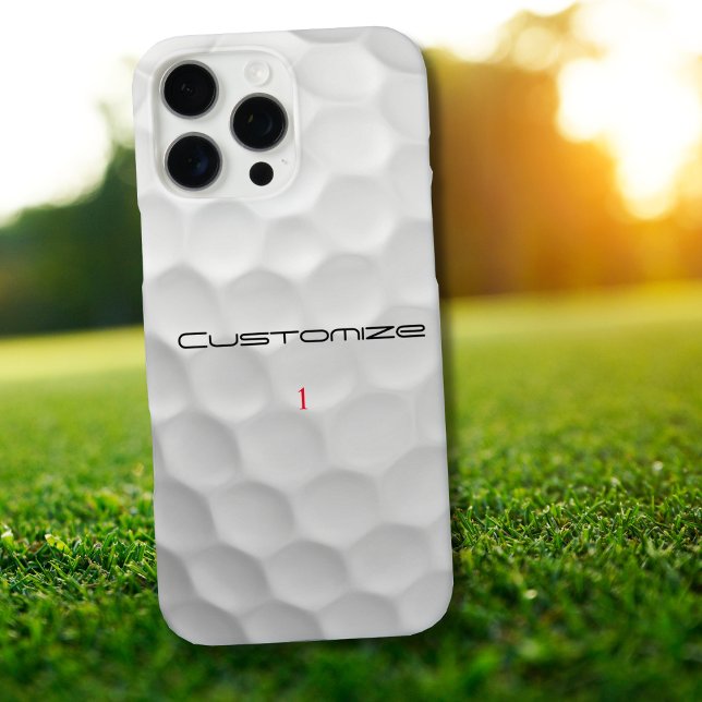 Signature Series 1 Personalised Golf Ball Gifts Case-Mate iPhone Case (Creator Uploaded)
