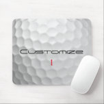 Signature Series 1 Personalised Golf Ball Gifts Mouse Pad<br><div class="desc">Searching for the ultimate golfer's gift? FORE! Discover the perfect personalised gift for the dedicated golfer in your life—or a well-deserved treat for yourself. Whether you are celebrating a milestone or heading to the clubhouse, this is the quintessential golf lover gift for any occasion. This unique product features a sleek,...</div>