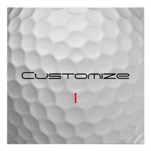 Signature Series 1 Personalised Golf Ball Gifts Poster