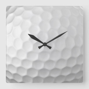 Signature Series Golf Ball Gifts Square Wall Clock