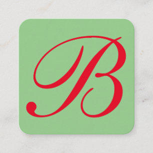 Signature Series Monogram Square Business Card