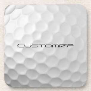 Signature Series Personalised Golf Ball Gifts Coaster