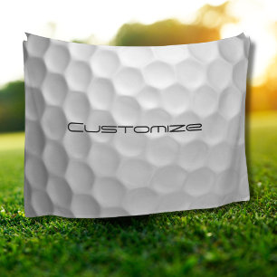 Signature Series Personalised Golf Ball Gifts Fleece Blanket